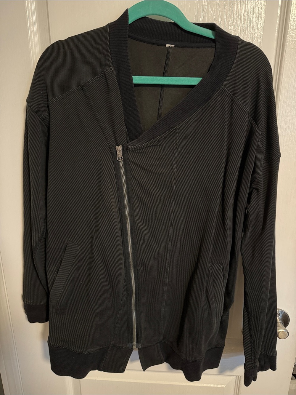 lululemon athletica Black Asymmetrical Zip